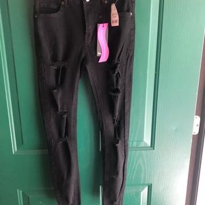 Black skinny jeans